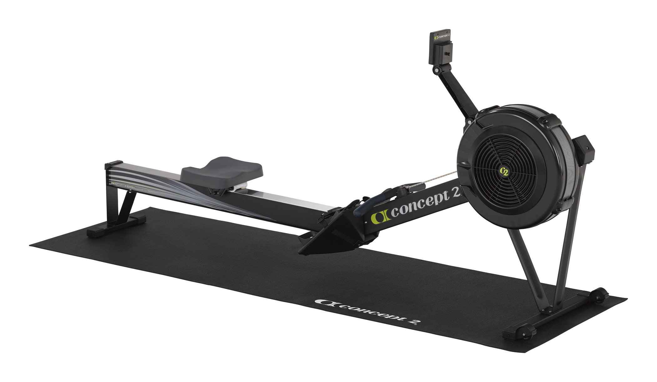 Floor Mat with a RowErg on it