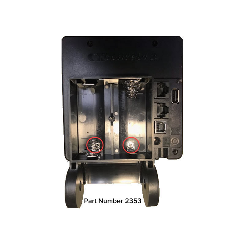 PM5 Case Back with Battery Contacts