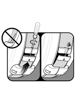 Loosen but do not remove the perf connector screw that holds the flywheel outlet perf together. Gently pull screw end toward you to disconnect the two ends of the flywheel outlet perf from each other.