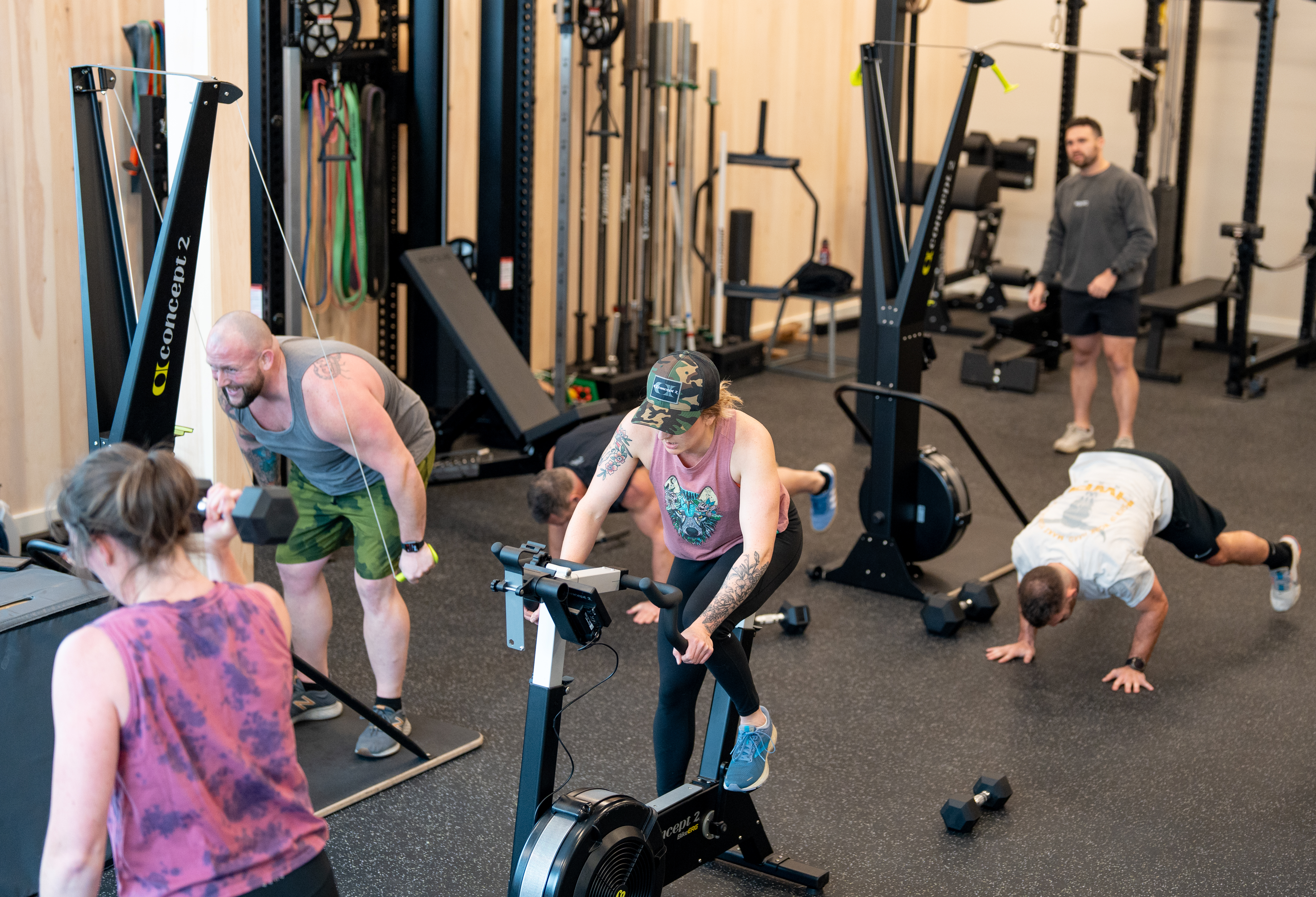 Concept2 Employees working out