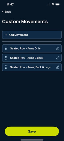 ergdata custom movement strengtherg
