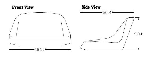 Tractor Seat Dimensions